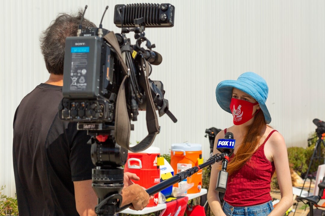 professional media interview example